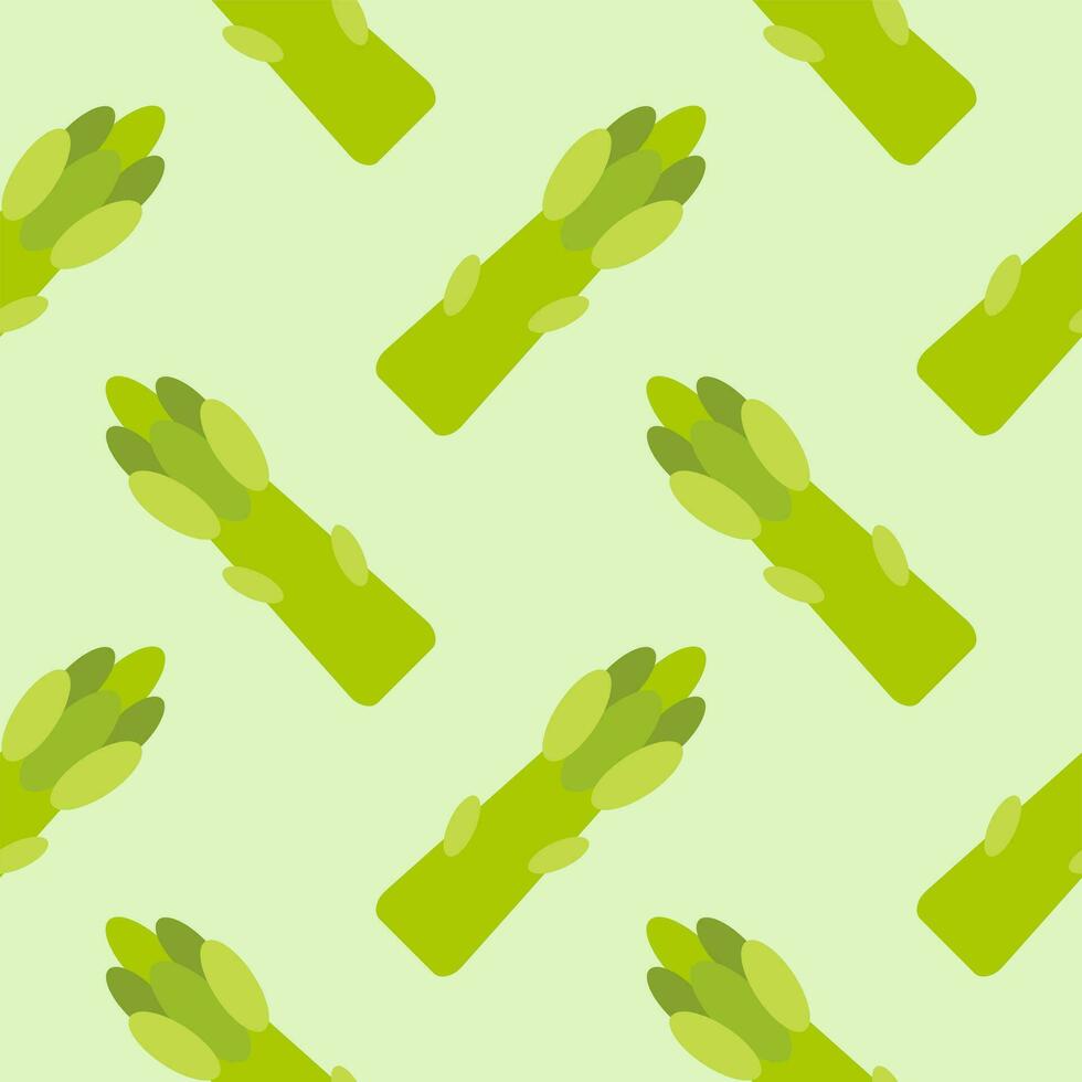 Asparagus sprout seamless pattern. Hand drawn background. Vector illustration. Asparagus vegetable hand drawn backdrop.