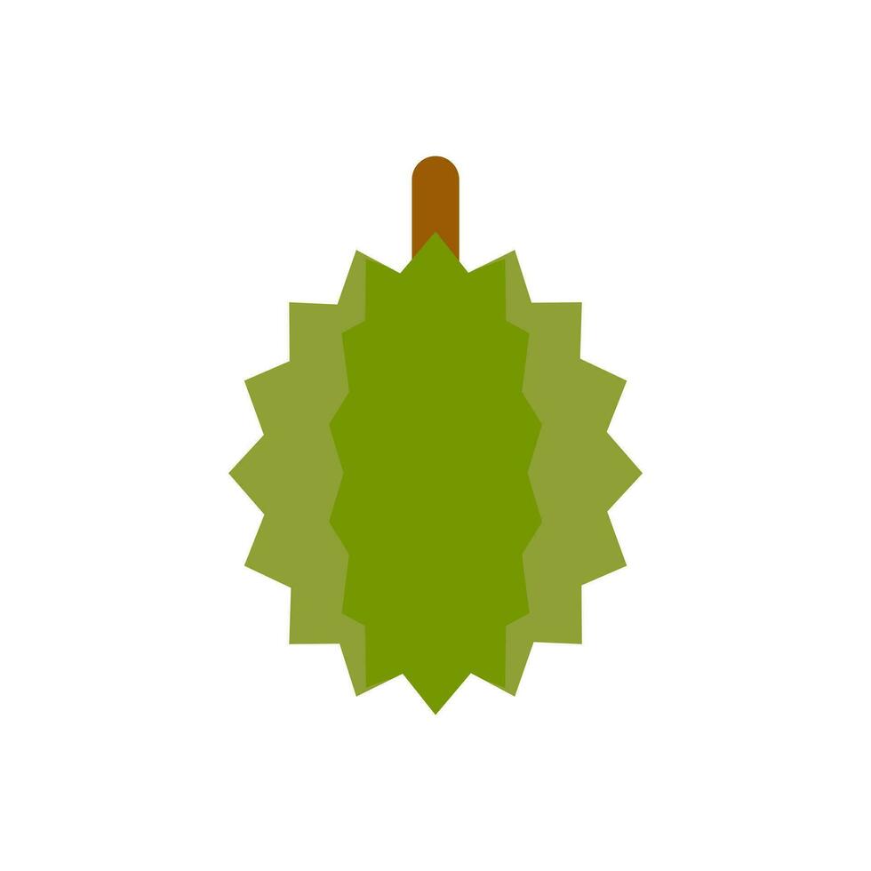 Durian plano diseño vector ilustración. verano tropical frutas para sano estilo de vida. aislado icono. Fruta para jugo y ingredientes para sano cocinando, diseño vegetariano menú