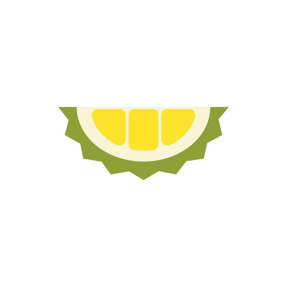 Durian plano diseño vector ilustración. verano tropical frutas para sano estilo de vida. aislado icono. Fruta para jugo y ingredientes para sano cocinando, diseño vegetariano menú