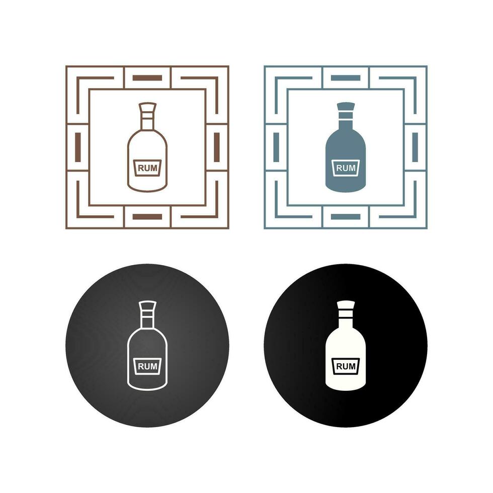 Bottle of Rum Vector Icon