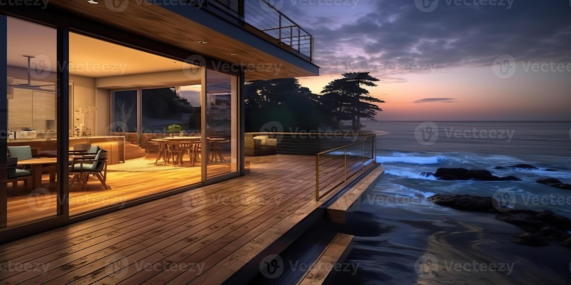 AI Generated. AI Generative. Luxury house hotel photo