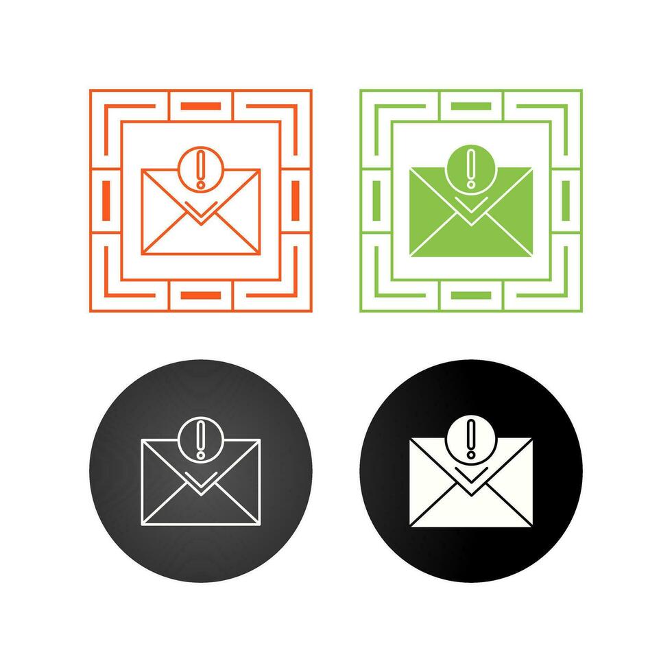 Urgent Mail Vector Icon