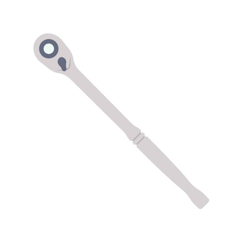 Spanner Flat Illustration. Clean Icon Design Element on Isolated White Background vector