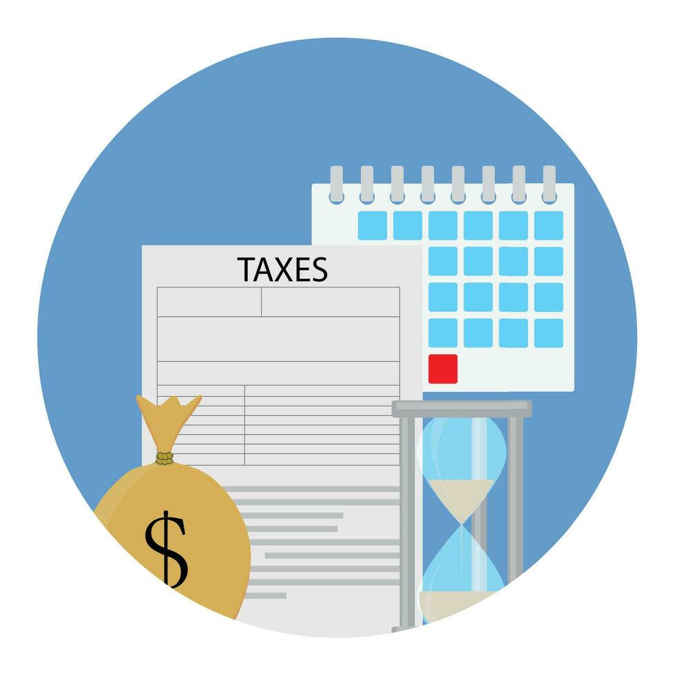 Tax icon concept. Money for government, vector illustration
