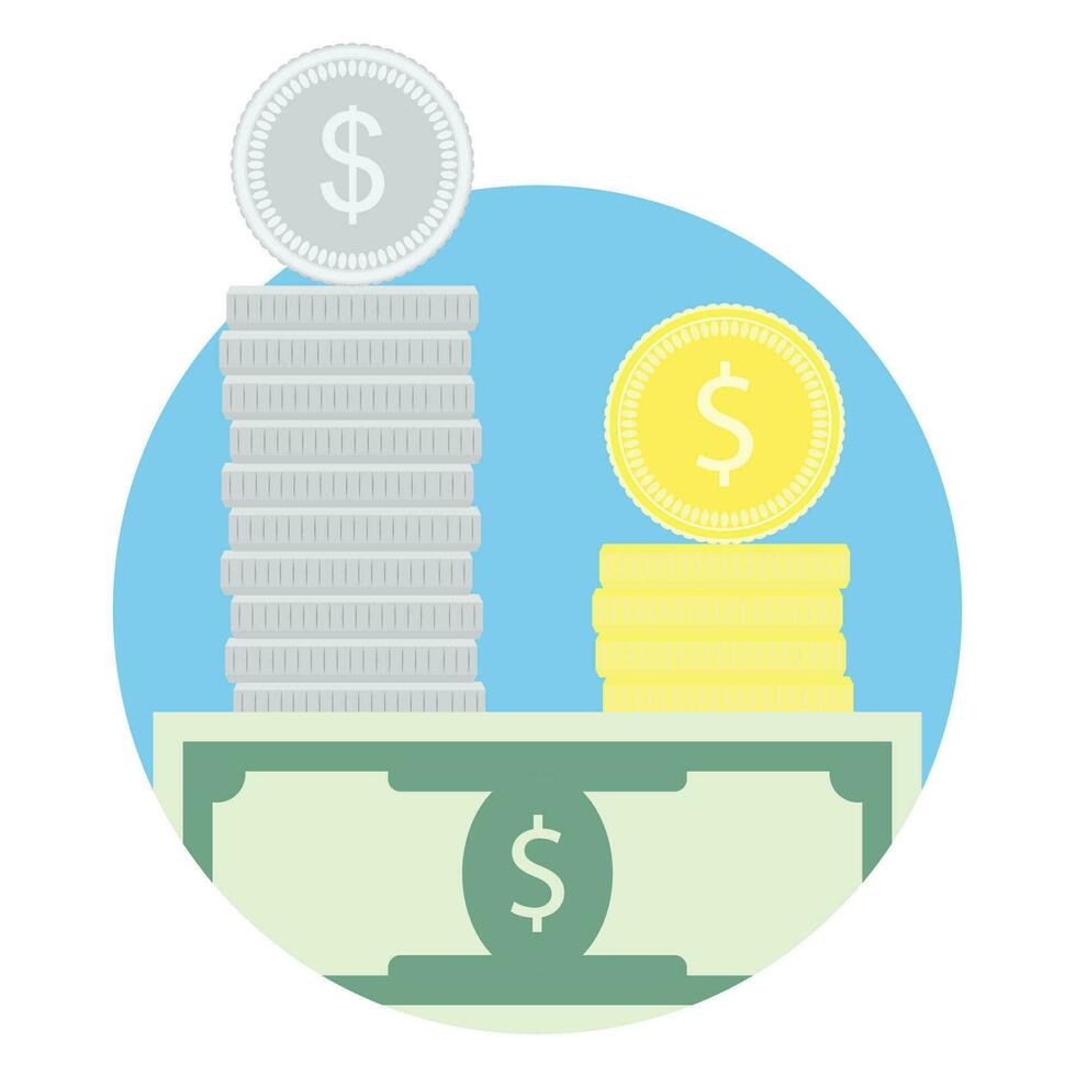 Salary vector icon. Tax financial, refinancing and revenue money illustration