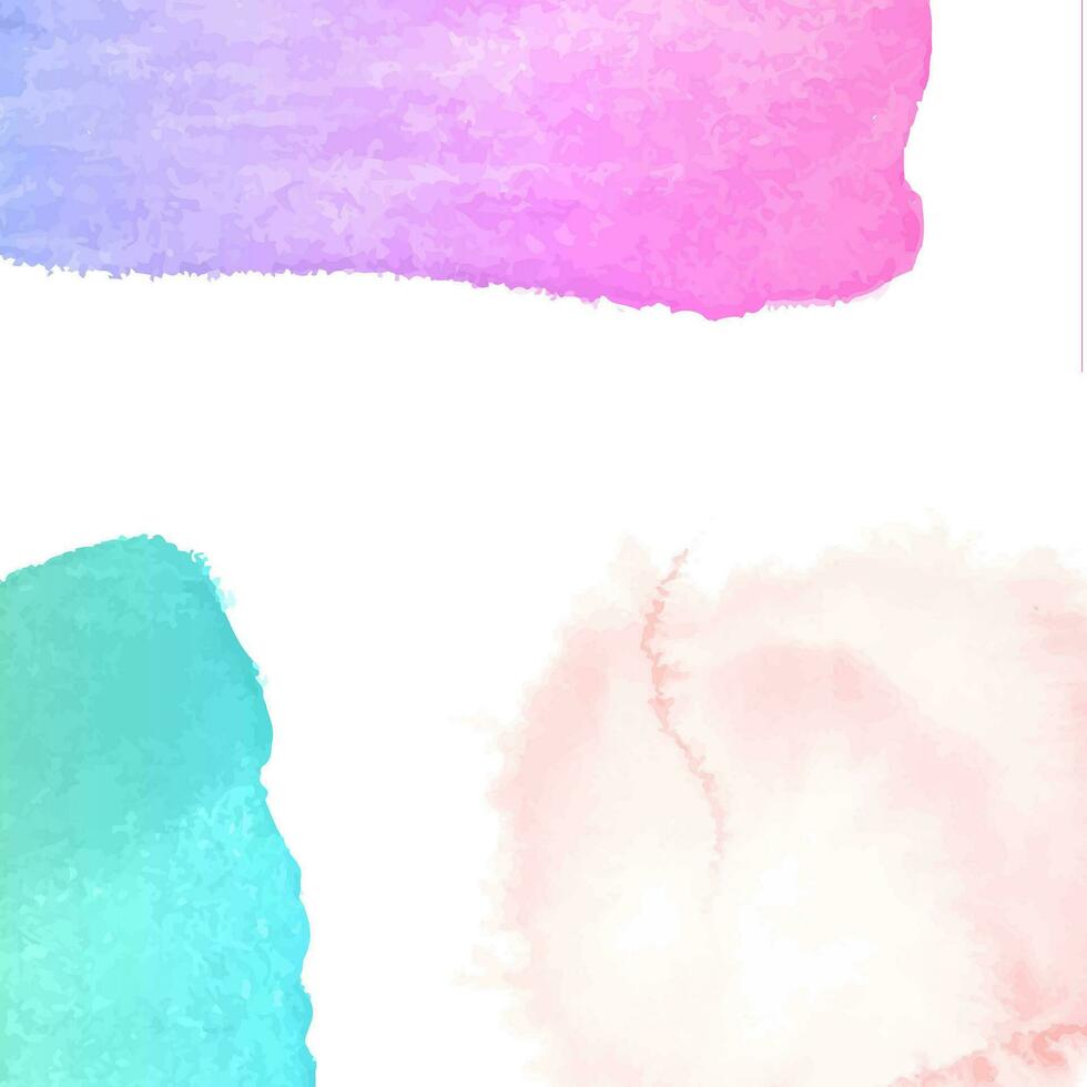 Abstract watercolor brush strokes painted background. Texture paper. Vector illustration.