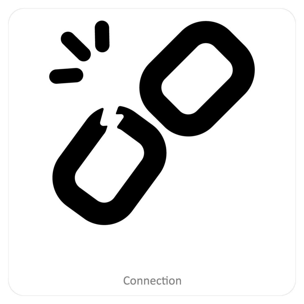 Connection and network icon concept vector