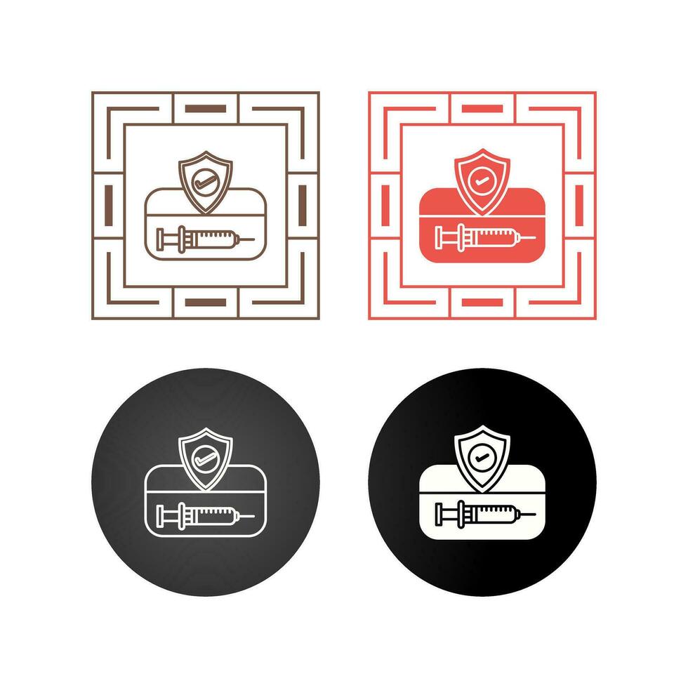 Vaccination Card Vector Icon
