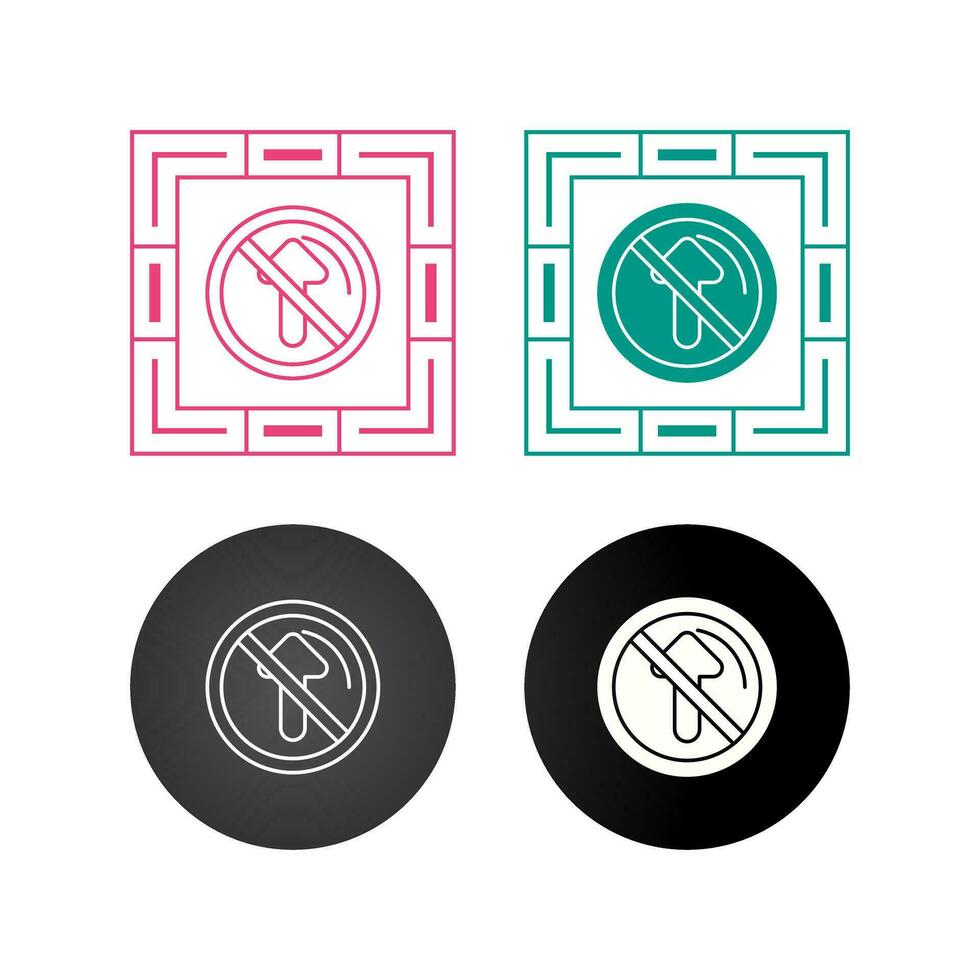 No Passing Vector Icon