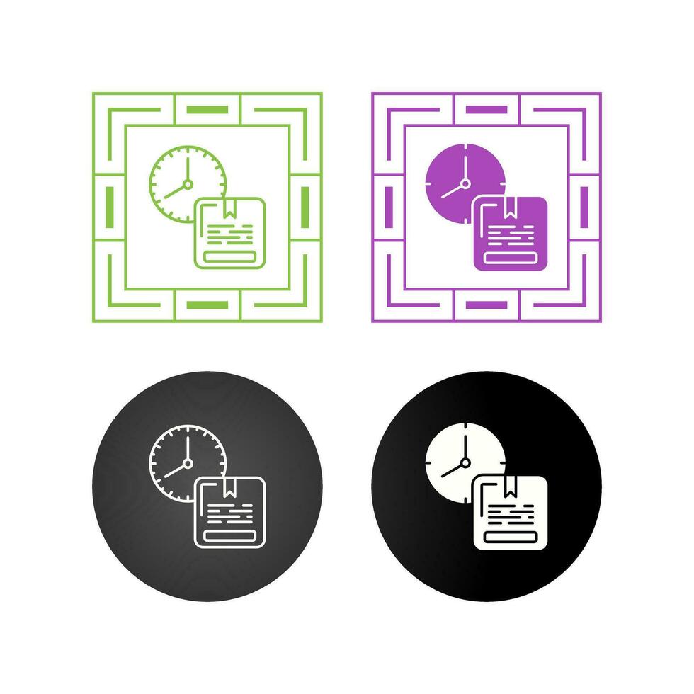 On Time Delivery Vector Icon