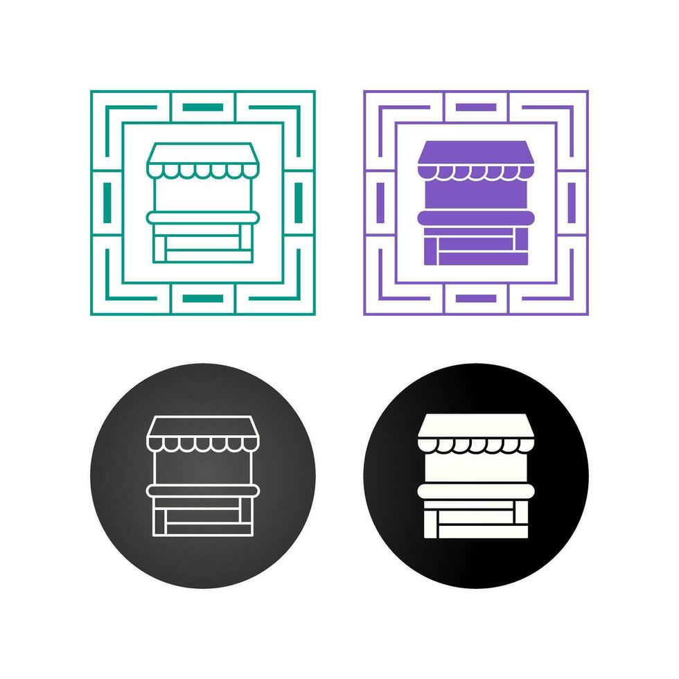 Food Stand Vector Icon