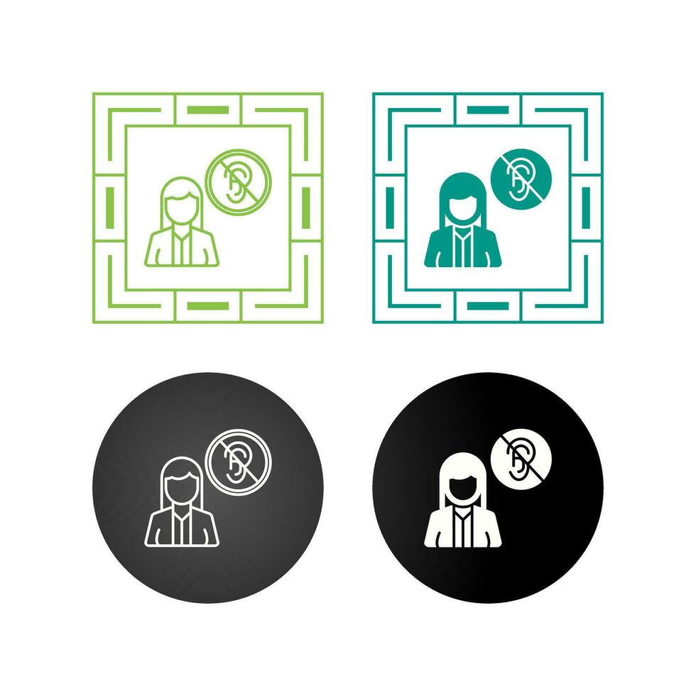 Deaf Vector Icon