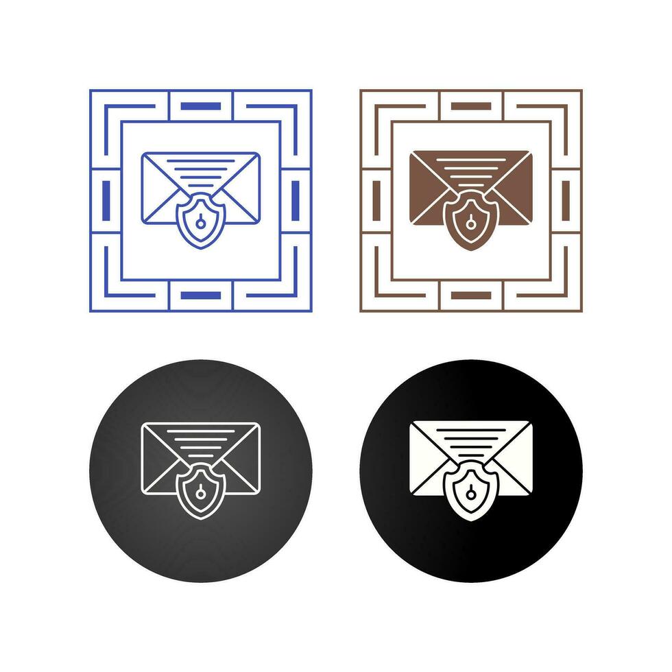 Mail Protection Vector Icon