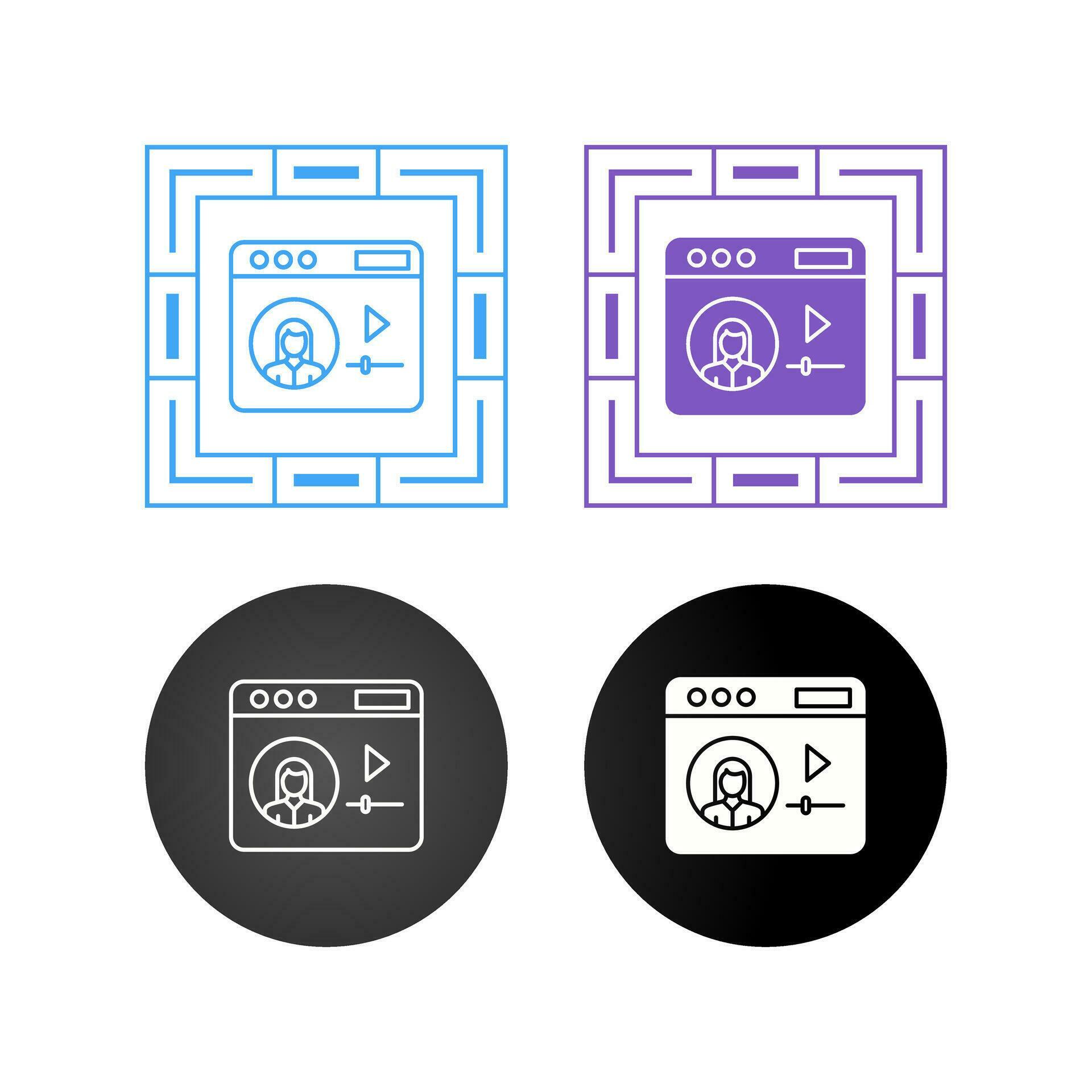 Video Tutorial Vector Icon 26649400 Vector Art at Vecteezy