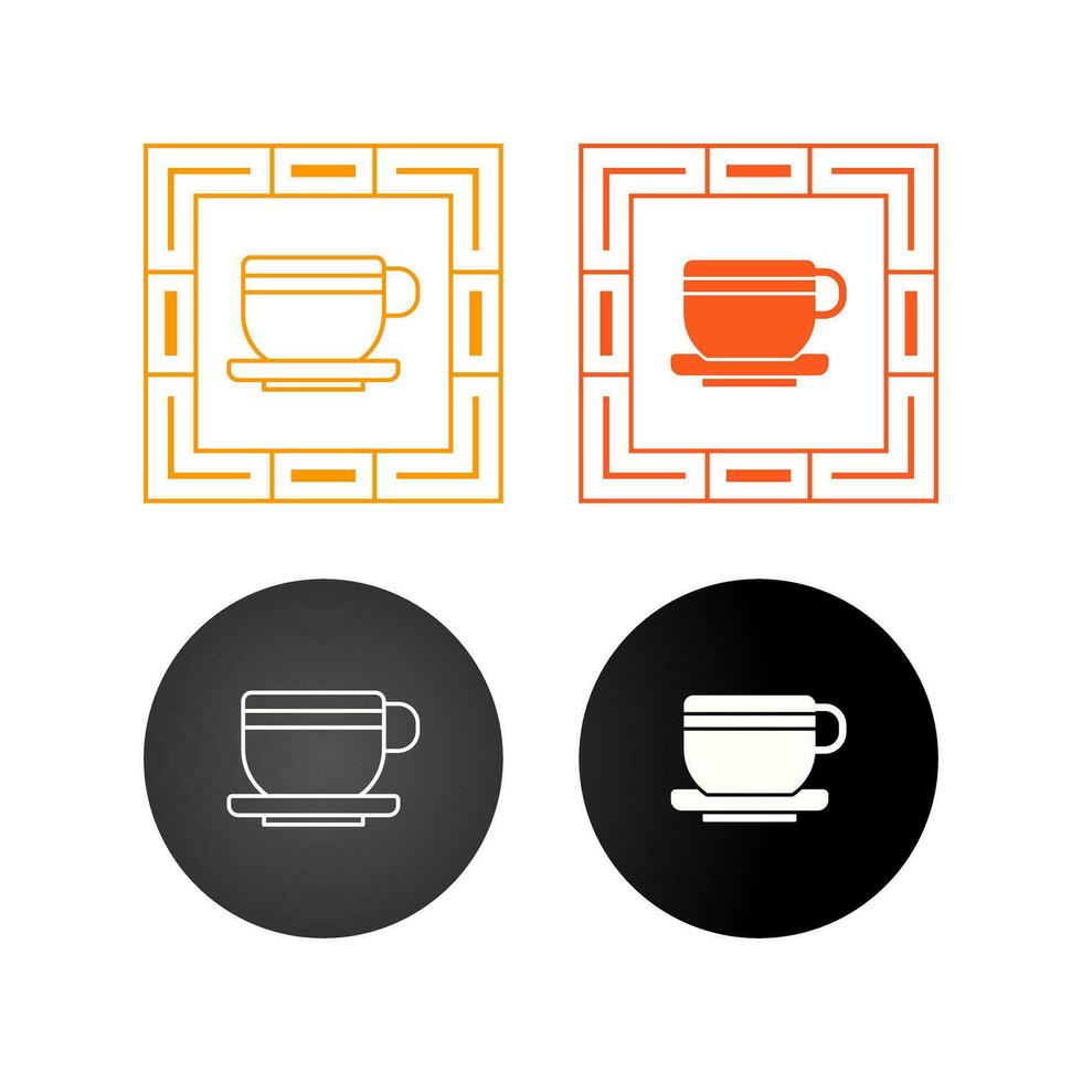 icono de vector de taza de té