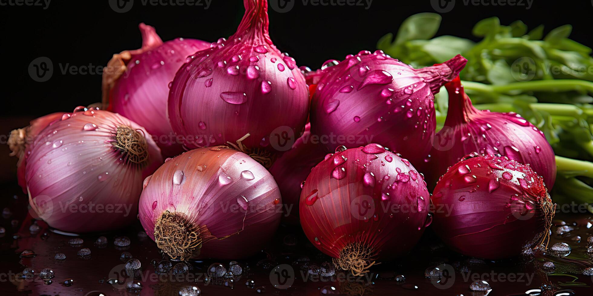 ai generado. ai generativo. muchos orgánico eco sano cebollas vegetales. márketing promoción comida mercado antecedentes. gráfico Arte foto