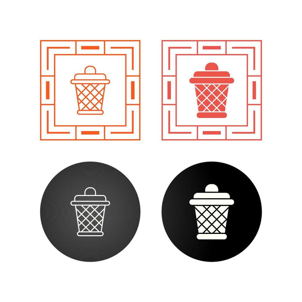 Dustbin Vector Icon