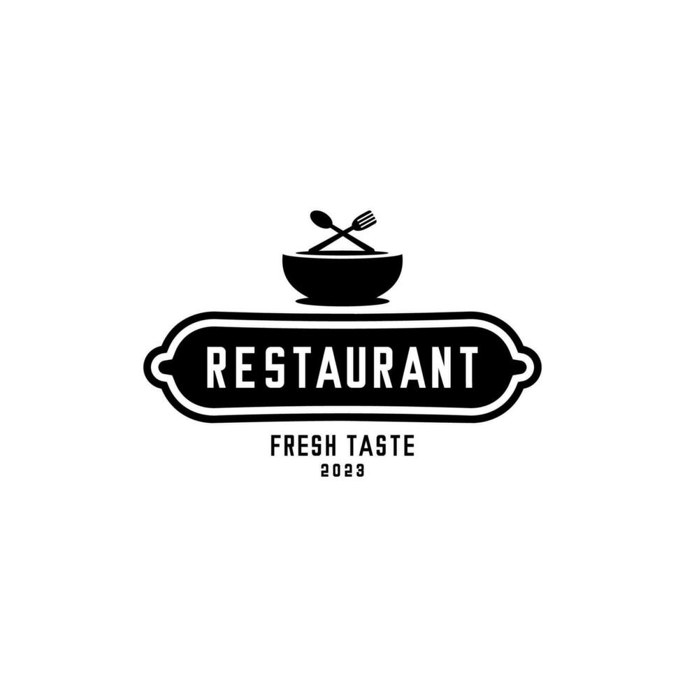 vector design of a restaurant bowl with a white background