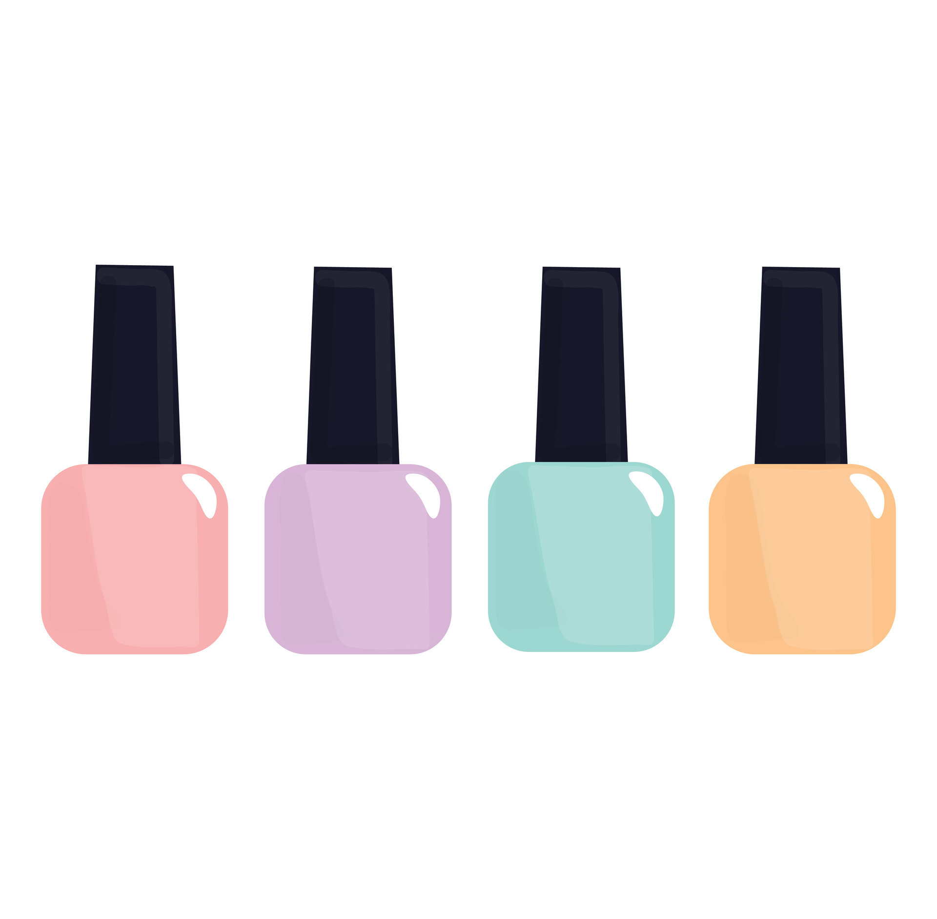 Nail Polish Cute Set Illustration 26650021 Vector Art at Vecteezy