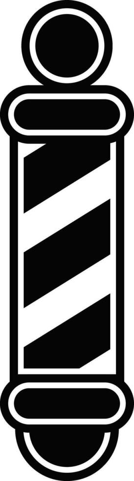 Barber shop pole lamp vector