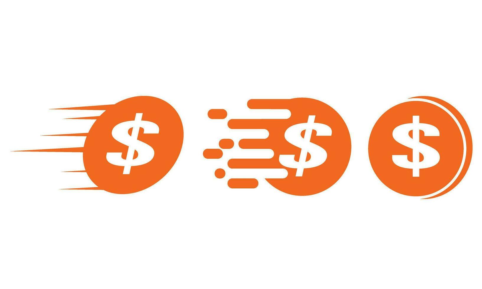 fast money logo combination. Fast pay symbol or icon vector