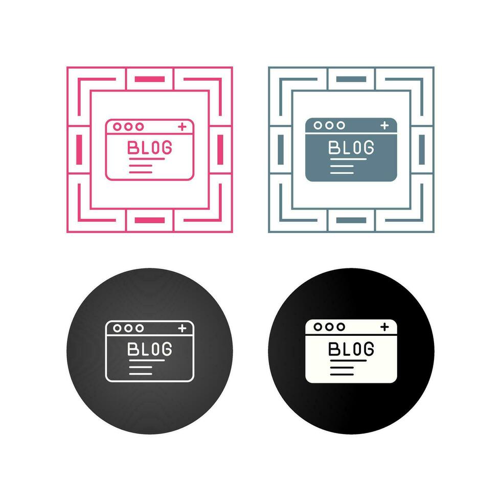 Blog Vector Icon