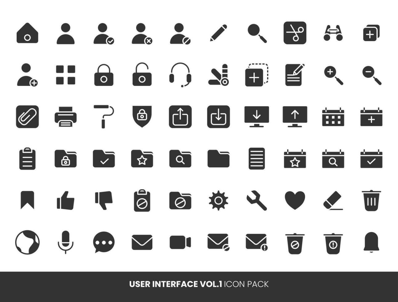 conjunto de iconos de interfaz de usuario vector