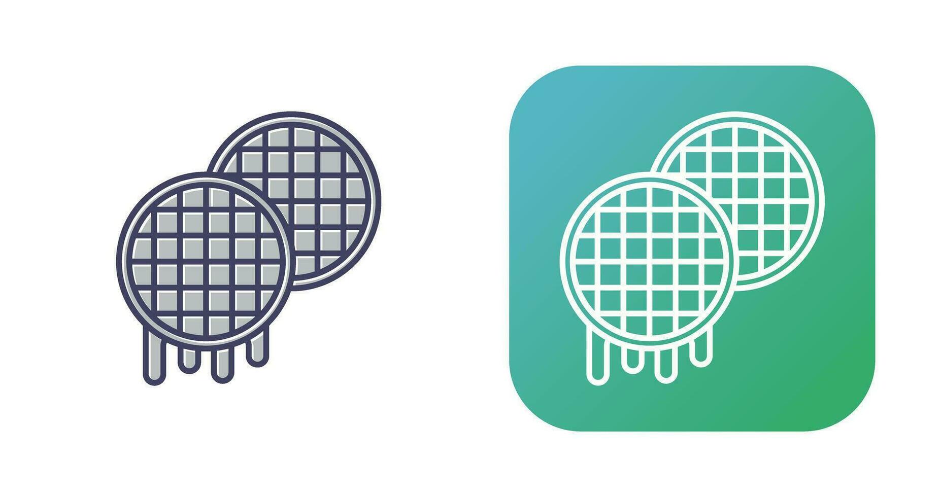 Waffle Vector Icon