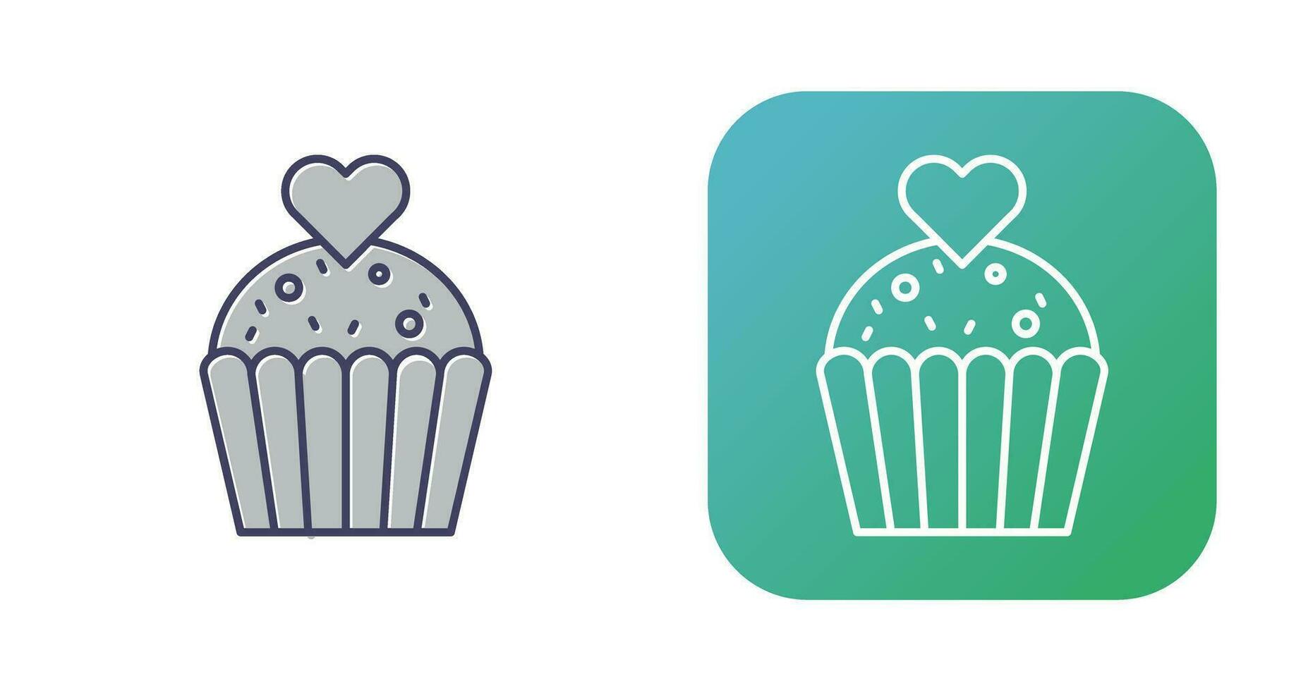 icono de vector de cupcake