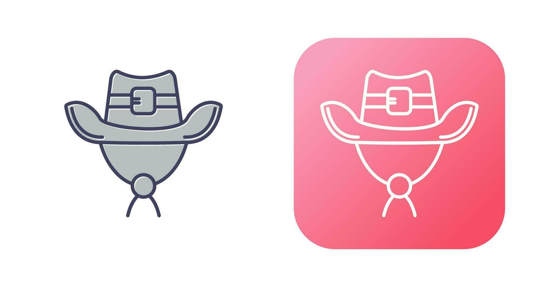 icono de vector de sombrero de vaquero