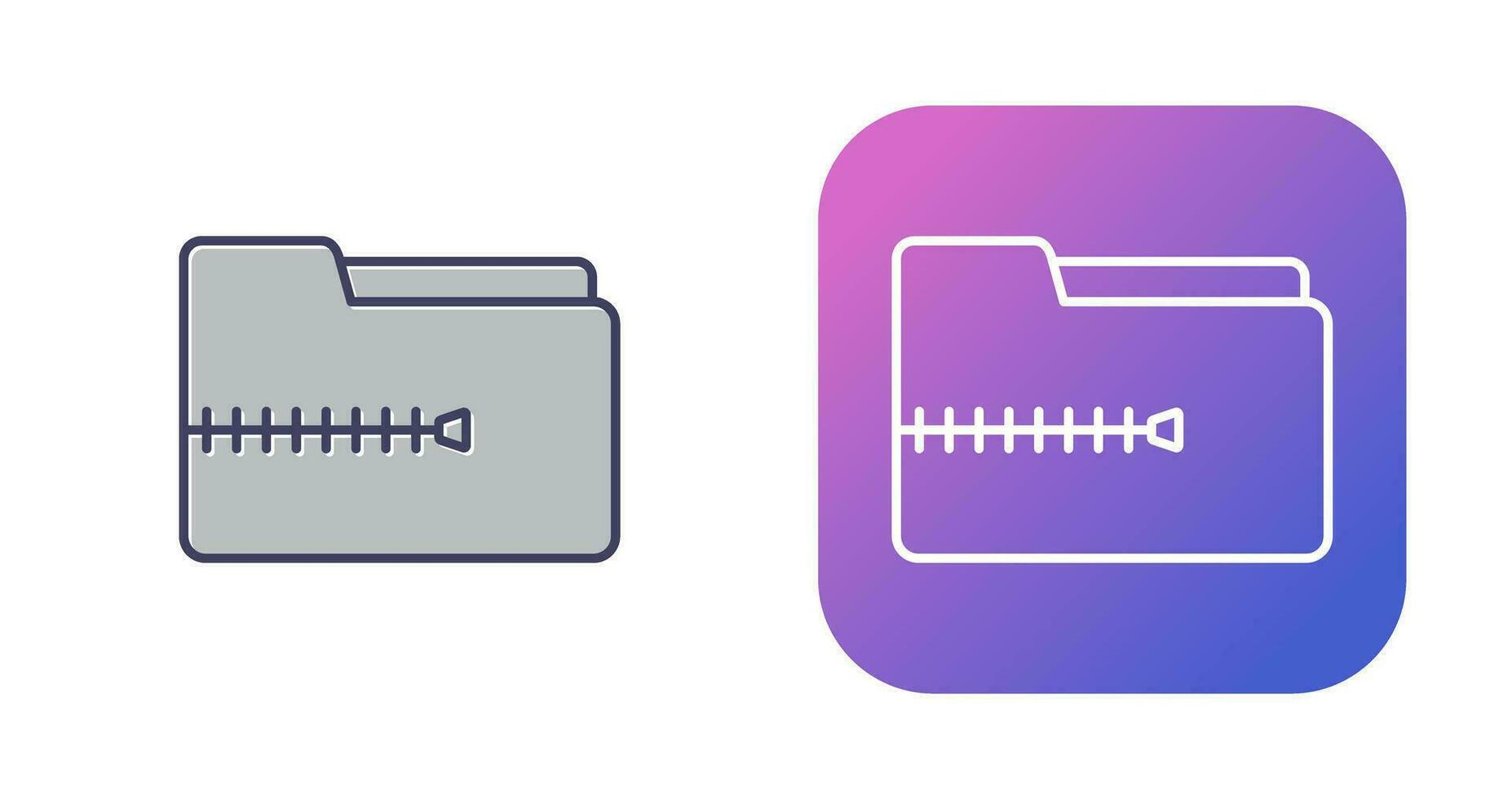Zip File Vector Icon