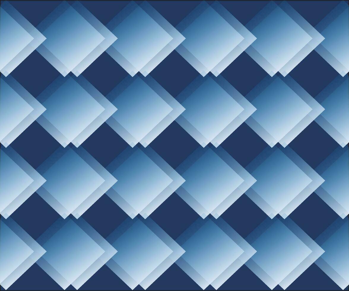 Hand drawn geometric seamless pattern vector on blue background