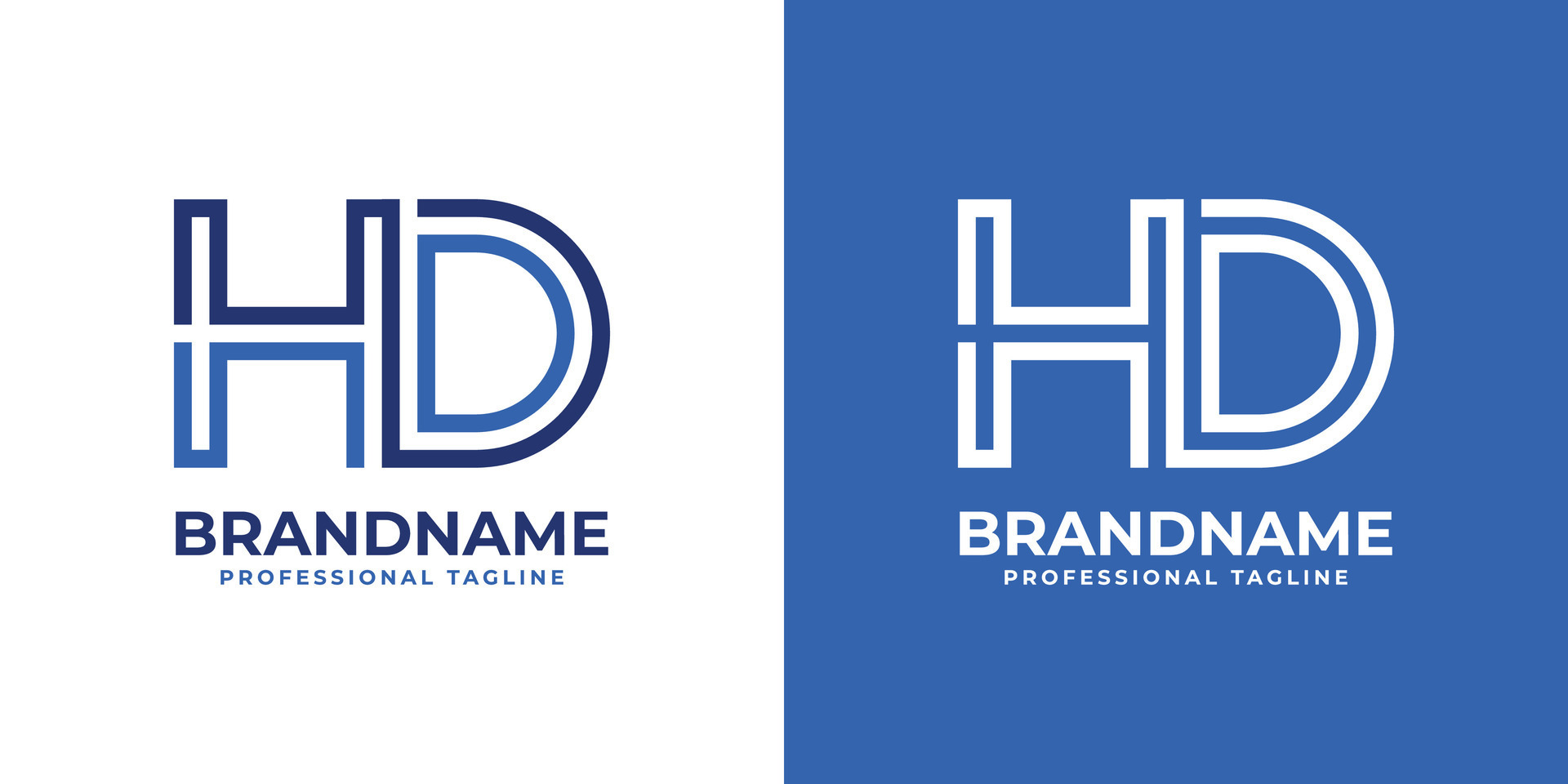 Letter HD Line Monogram Logo, suitable for business with HD or DH initials.  26651115 Vector Art at Vecteezy