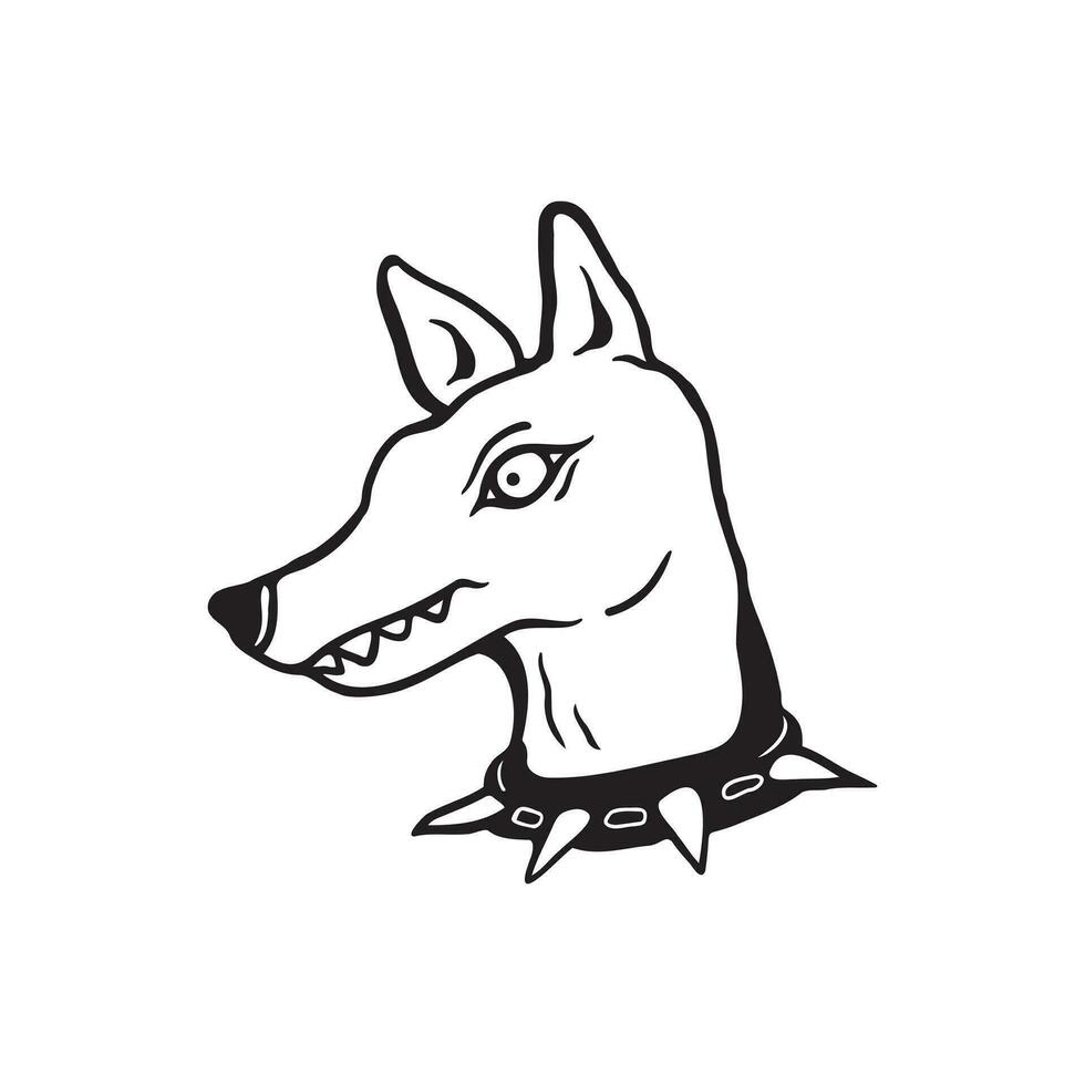 Dog illustration vector doodle art