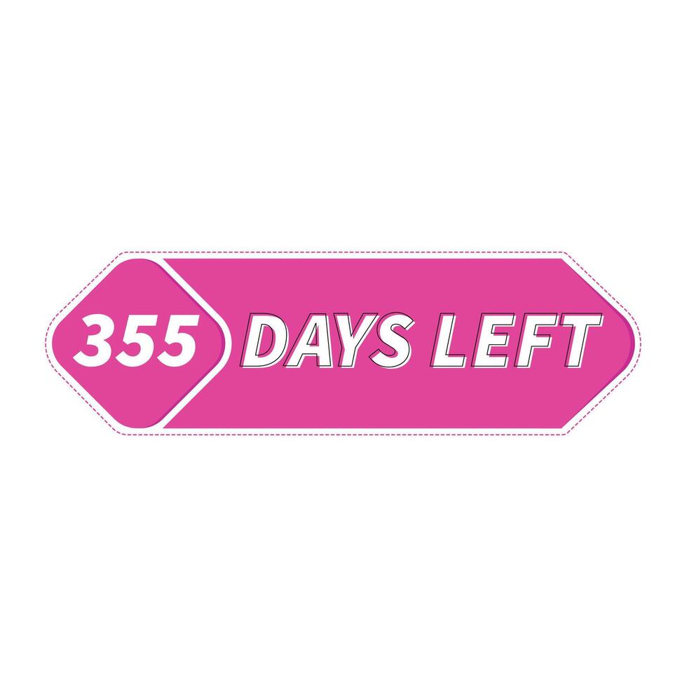 355 Days Left banner countdown timer 26651267 Vector Art at Vecteezy 355 Days Left banner countdown timer 26651267 Vector Art at Vecteezy