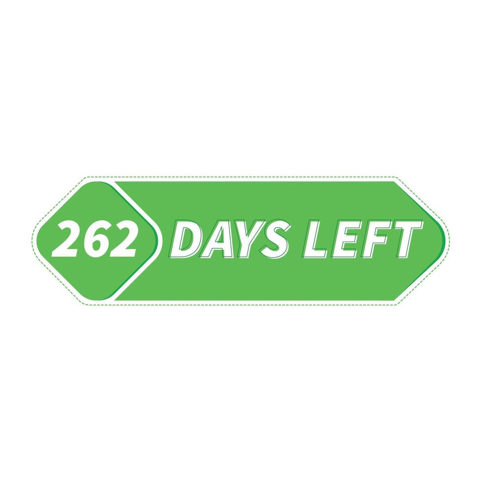 262 Days Left Banner Countdown Timer 26651435 Vector Art At Vecteezy 262 Days Left Banner Countdown Timer 26651435 Vector Art At Vecteezy