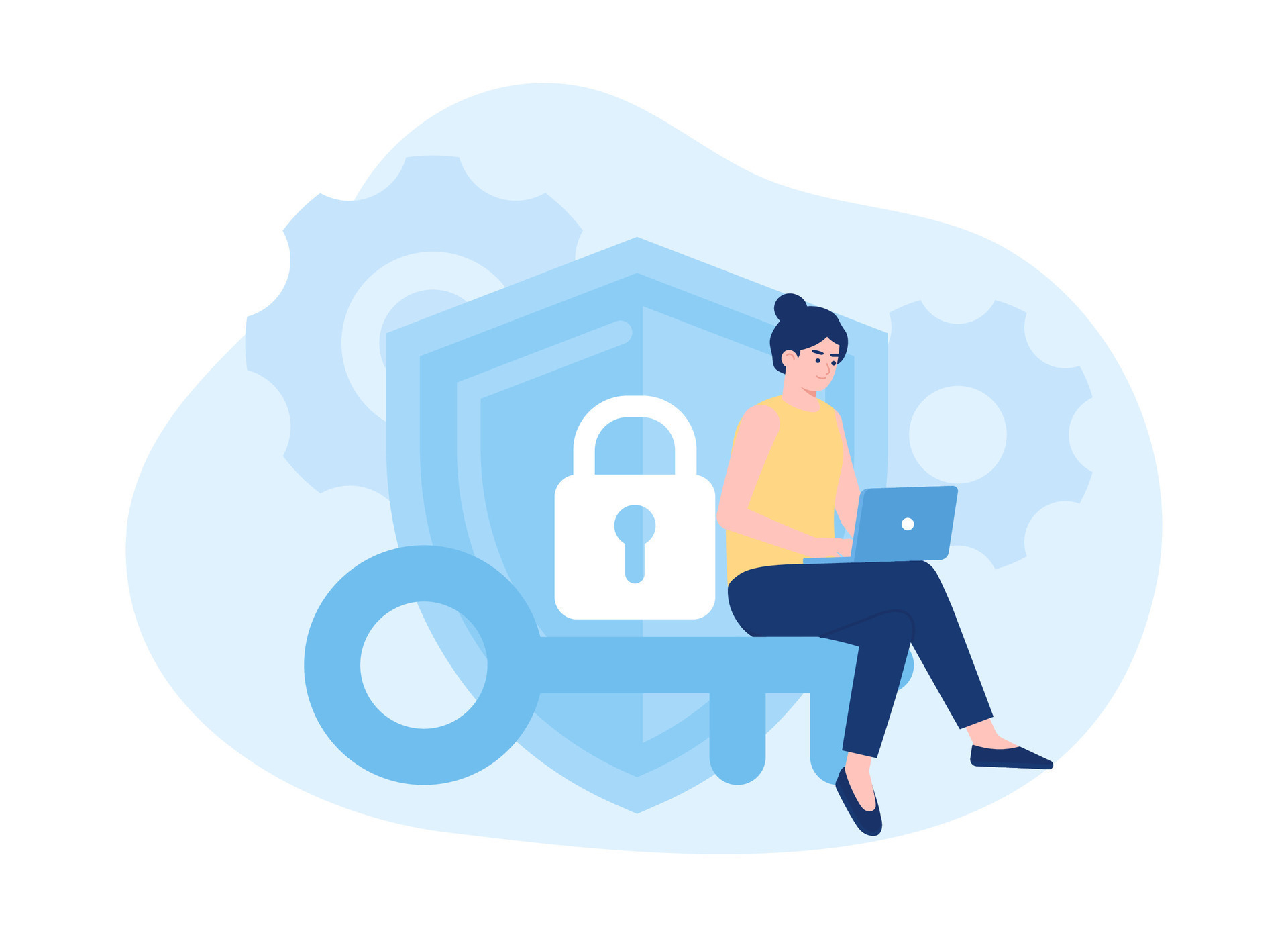 Vpn concept flat illustration 26651627 Vector Art at Vecteezy