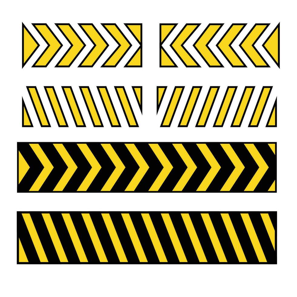 direction symbol or police line marking vector