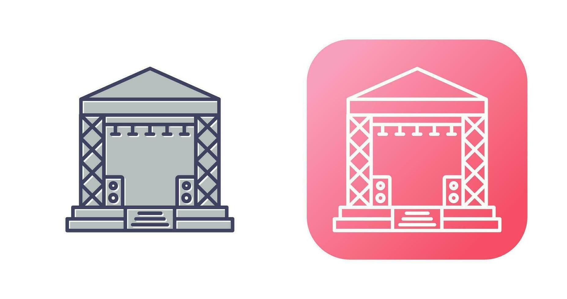 Stage Vector Icon