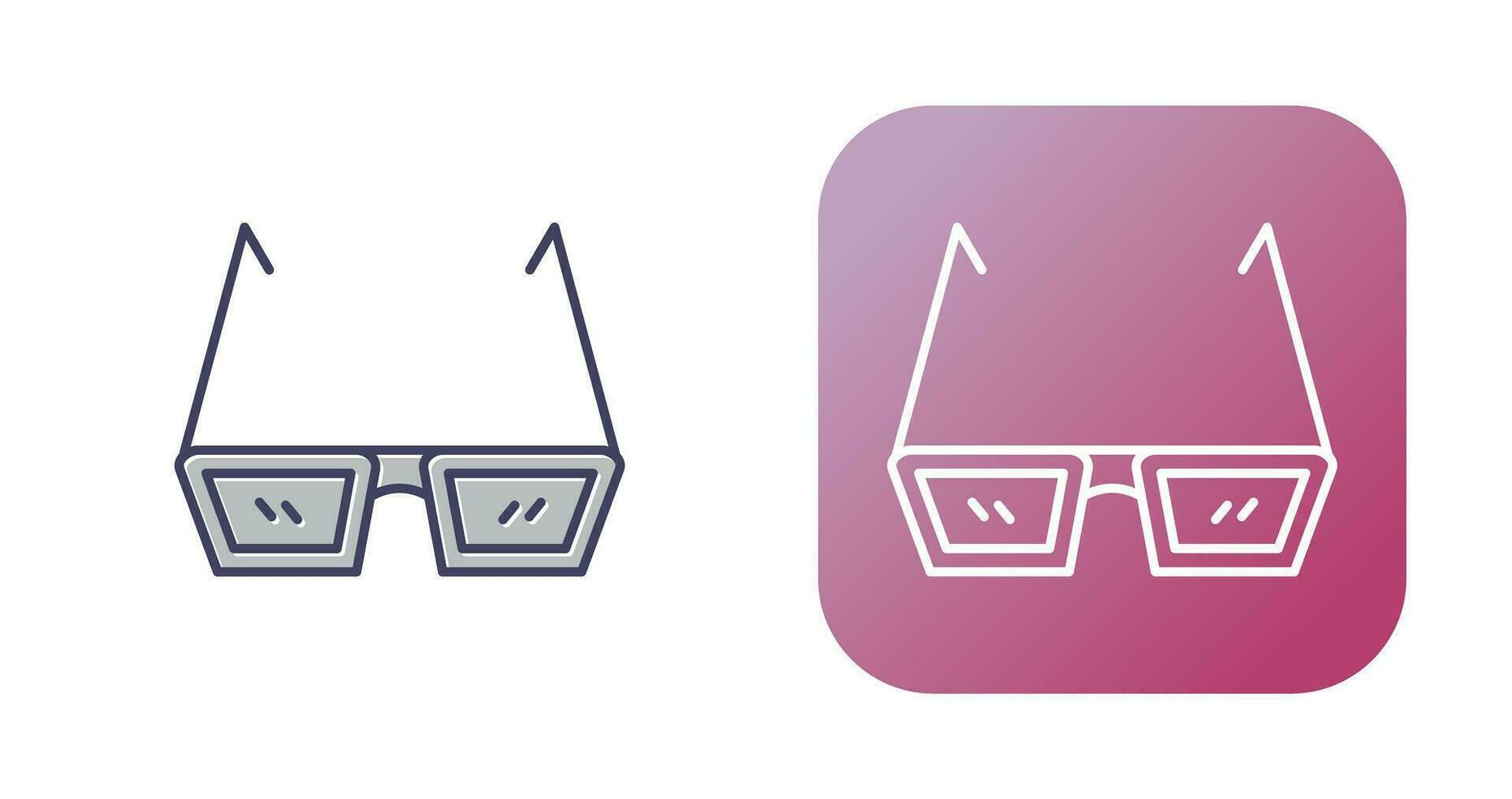 icono de vector de gafas