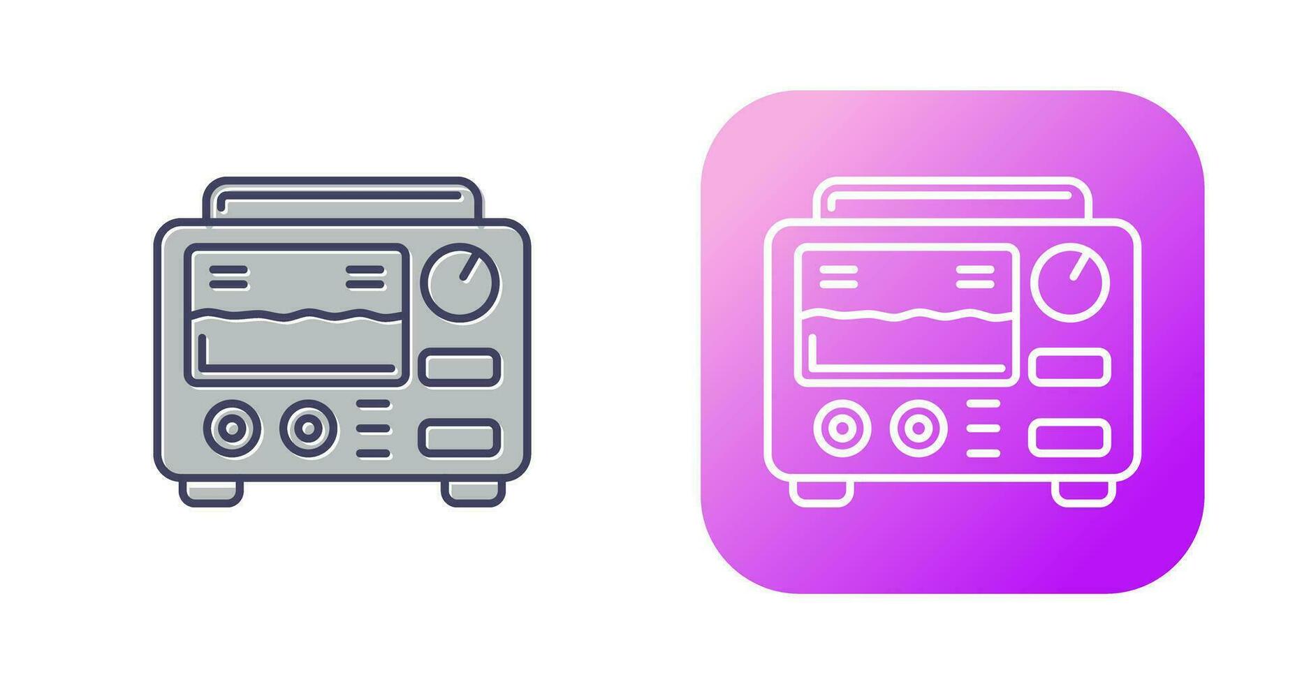 Oscilloscope Vector Icon