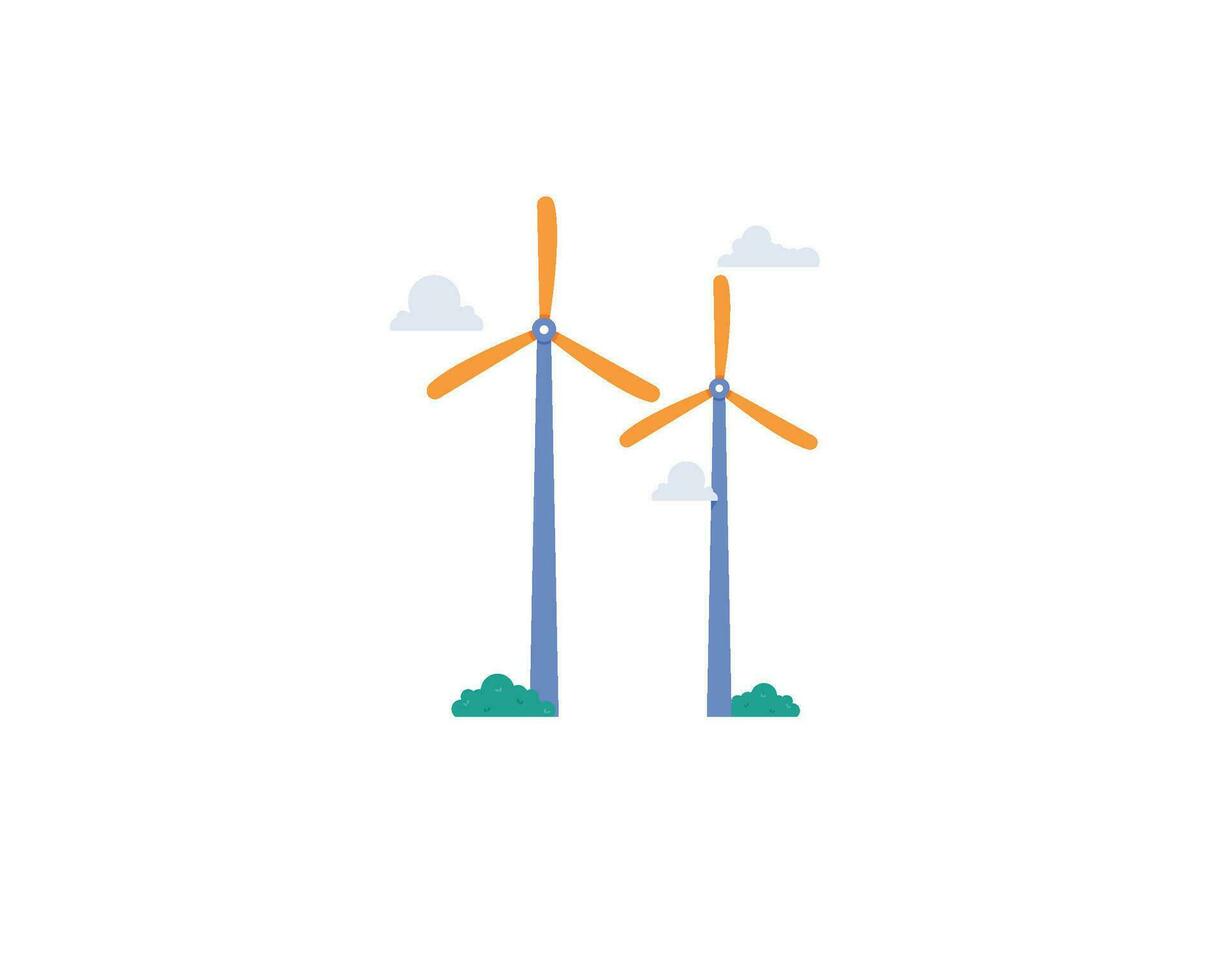 Turbine green energy electricity vector
