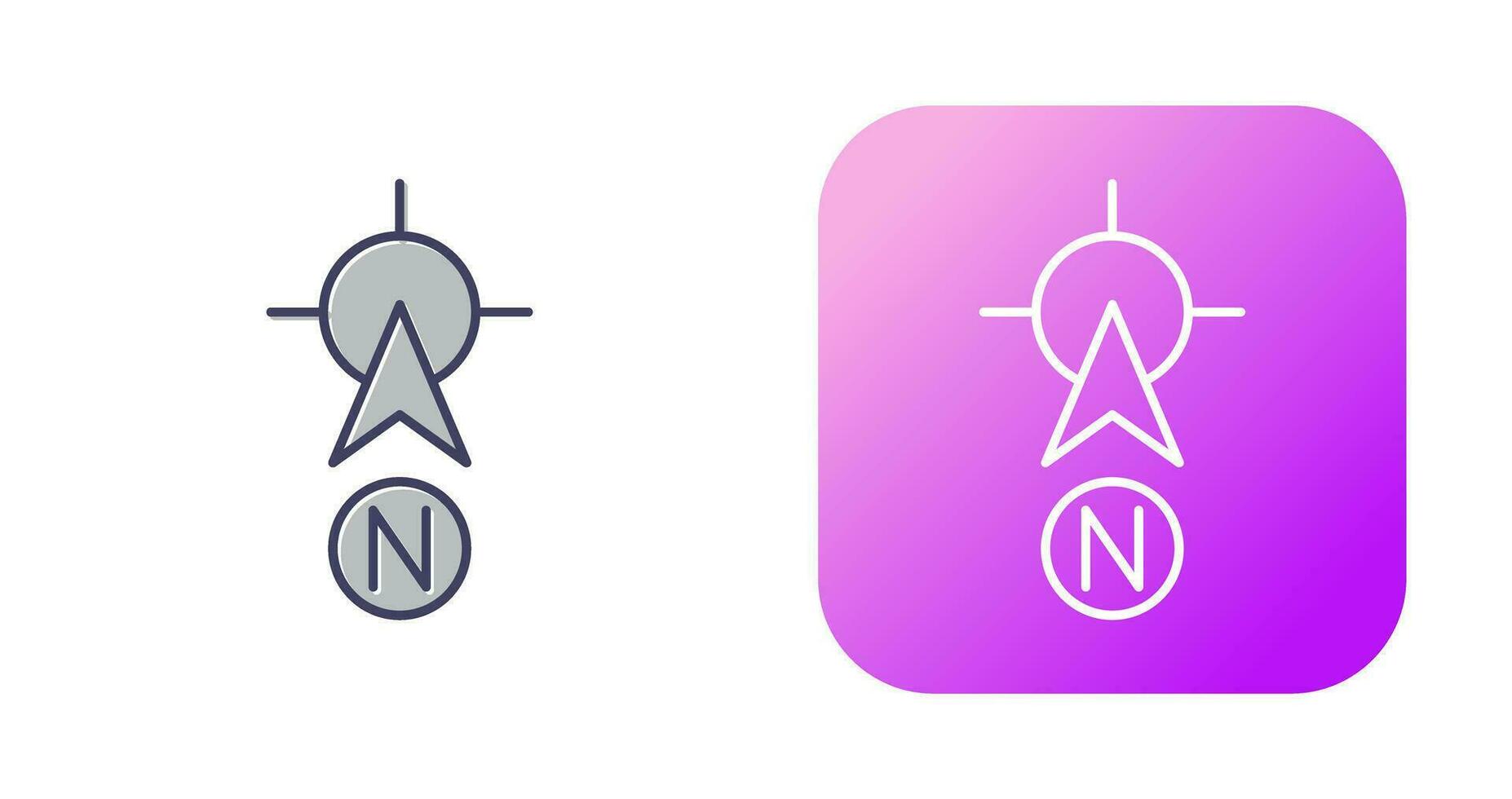 North Vector Icon