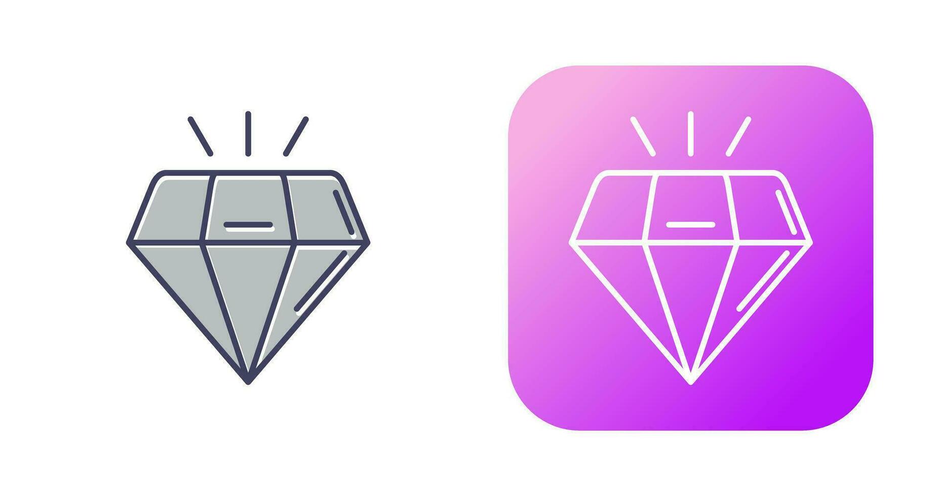 icono de vector de diamante