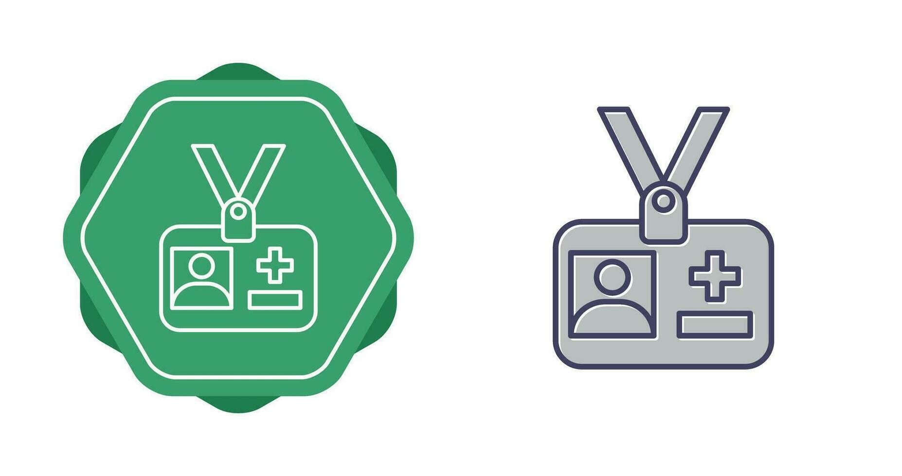 Medical Id Vector Icon