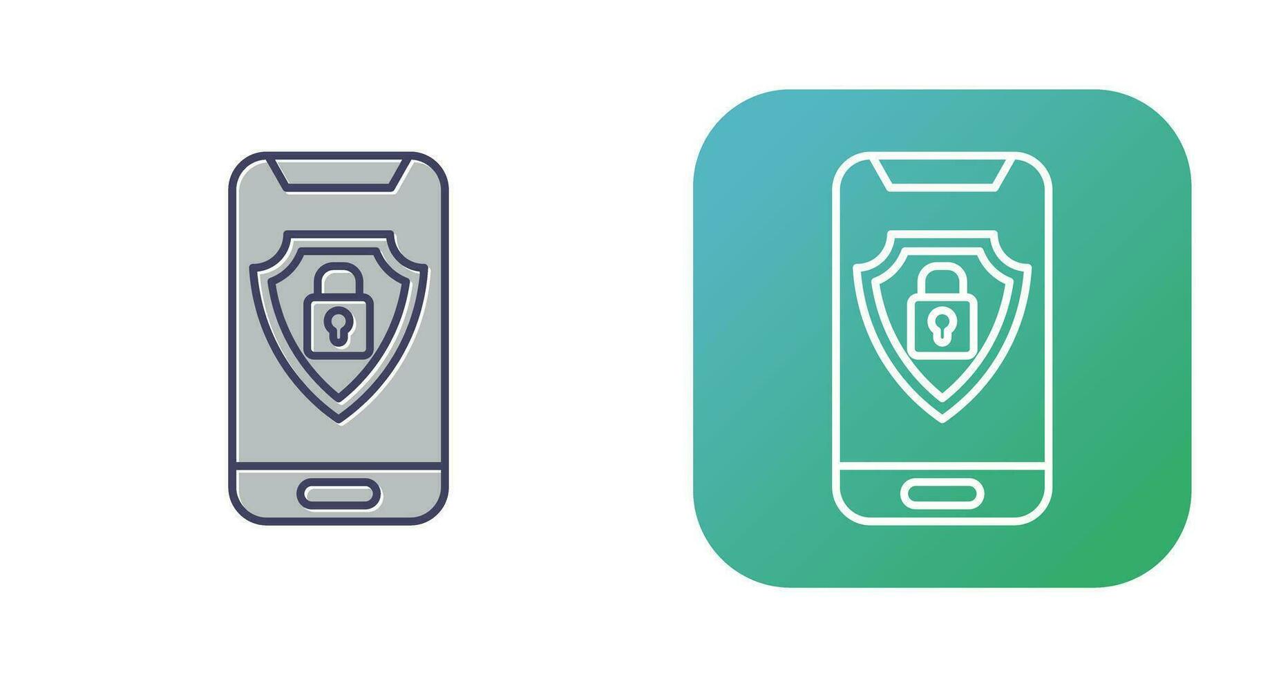 Mobile Security Vector Icon