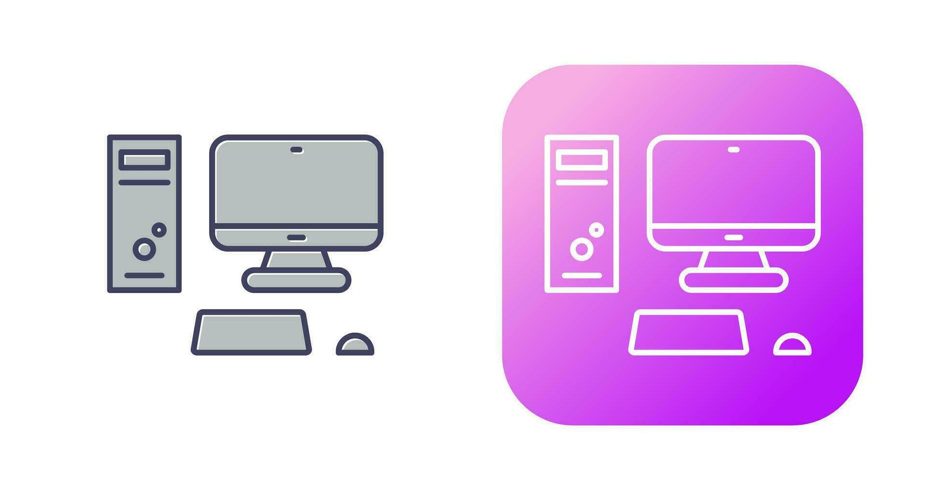 Computer Vector Icon