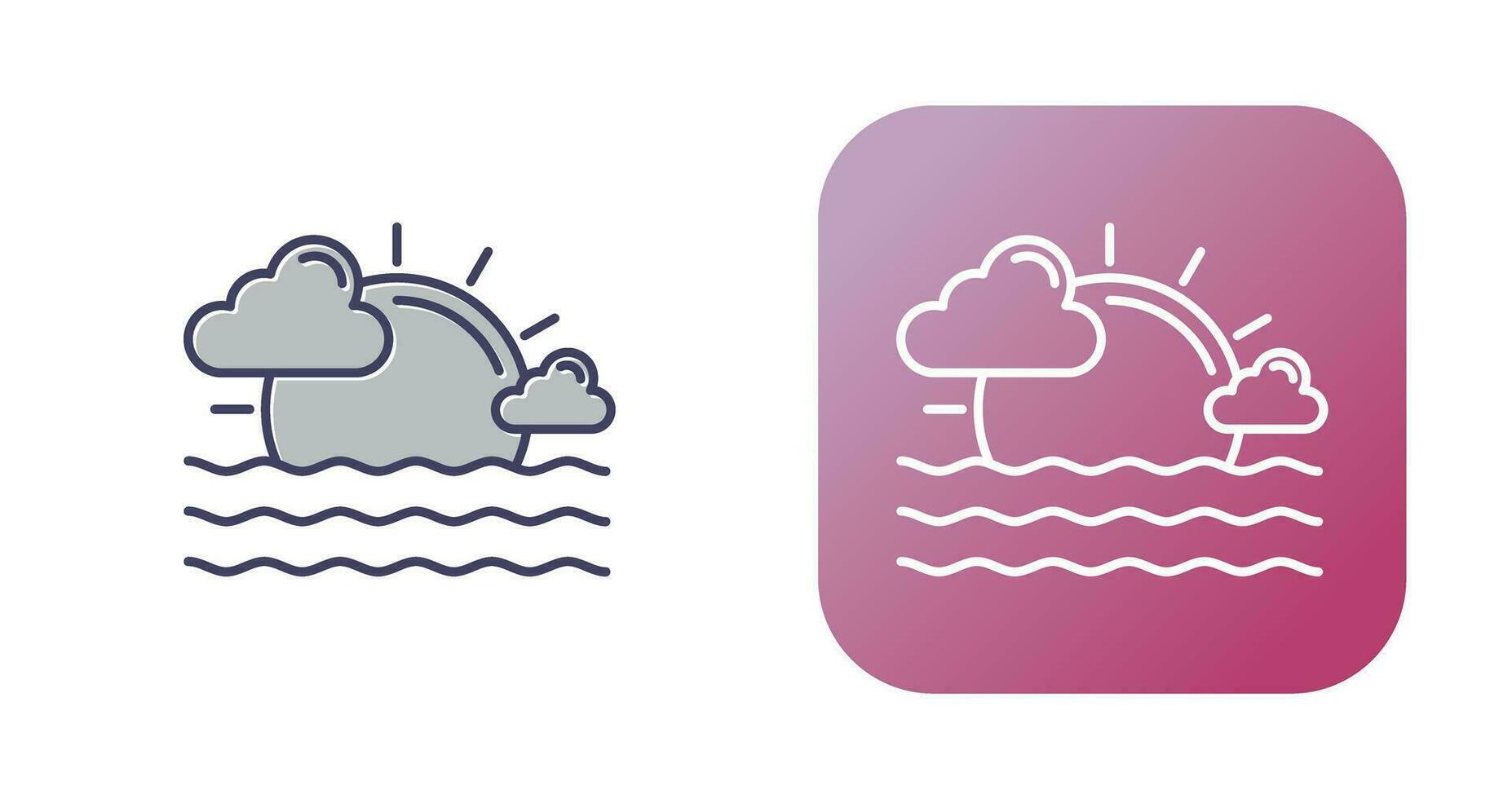 Sunset Vector Icon