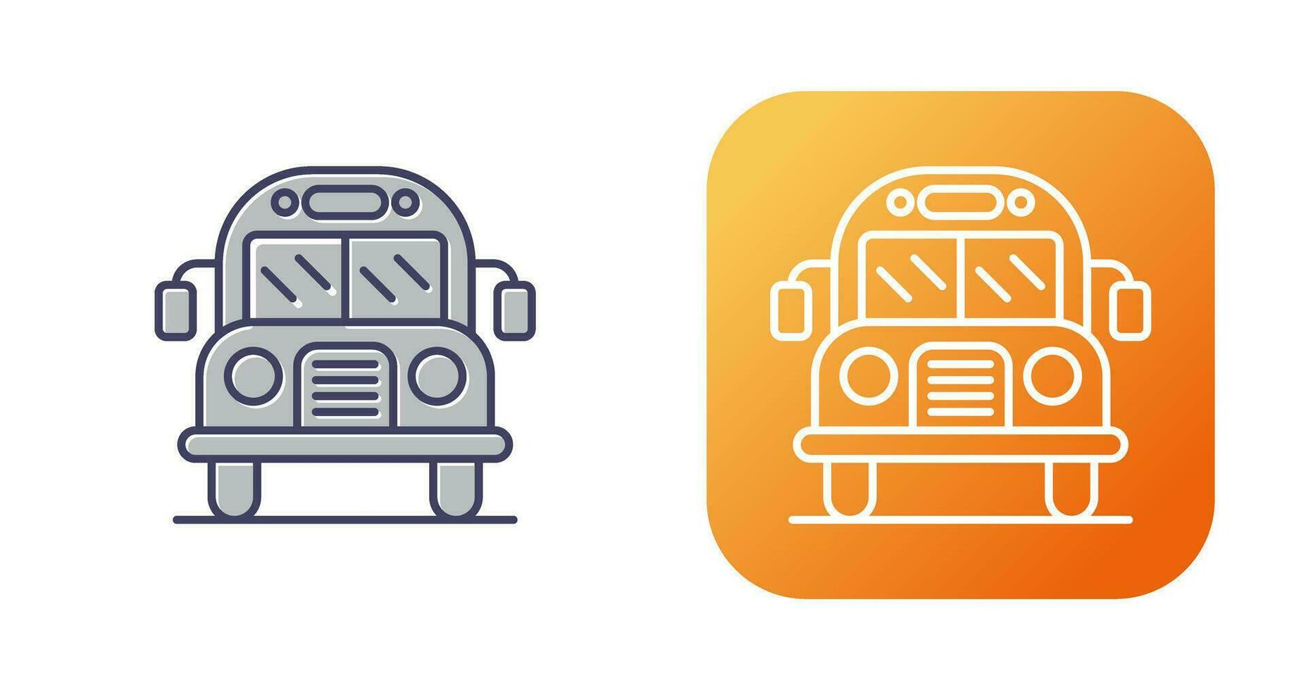 School Bus Vector Icon