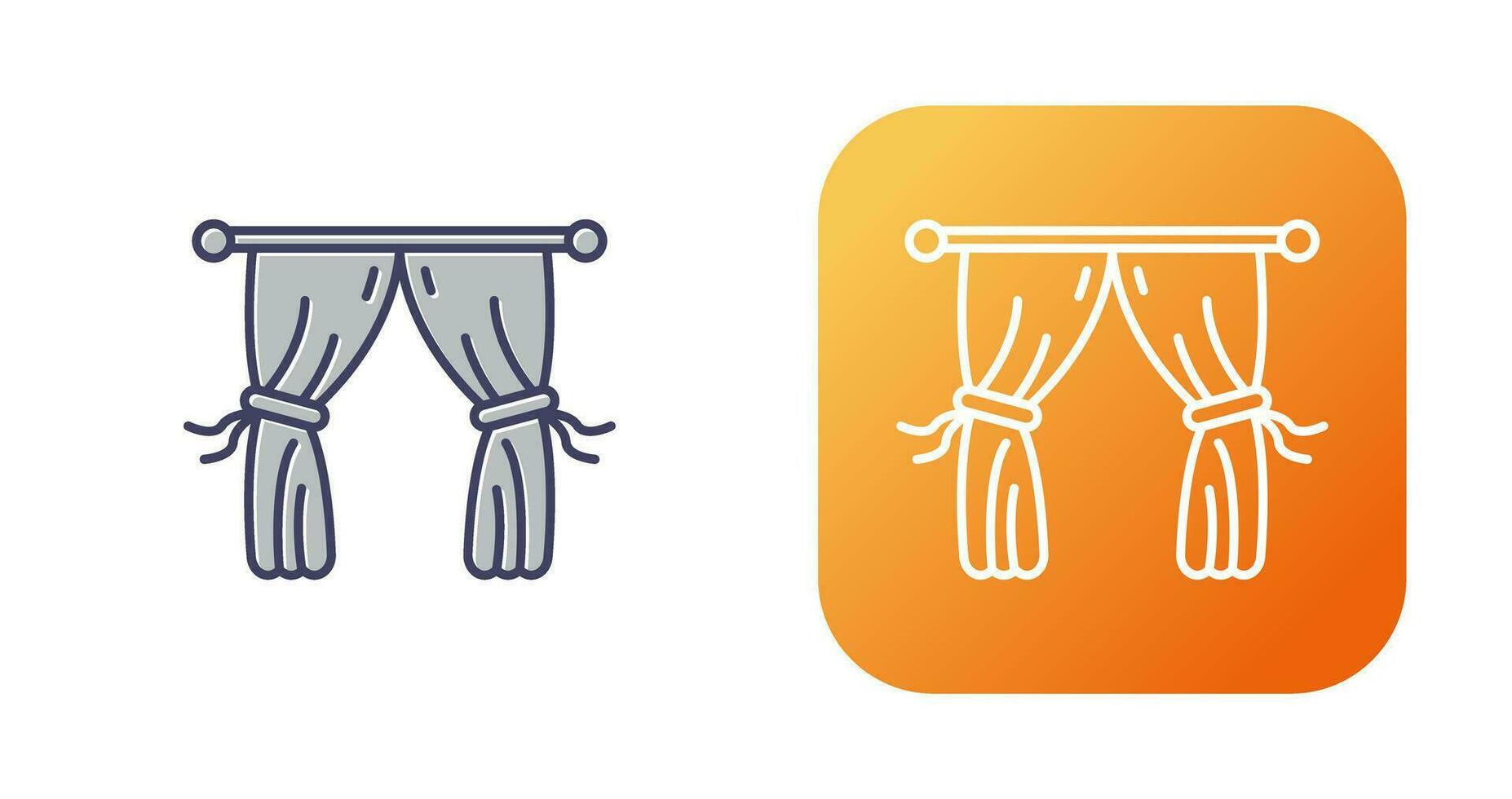 Curtains Vector Icon